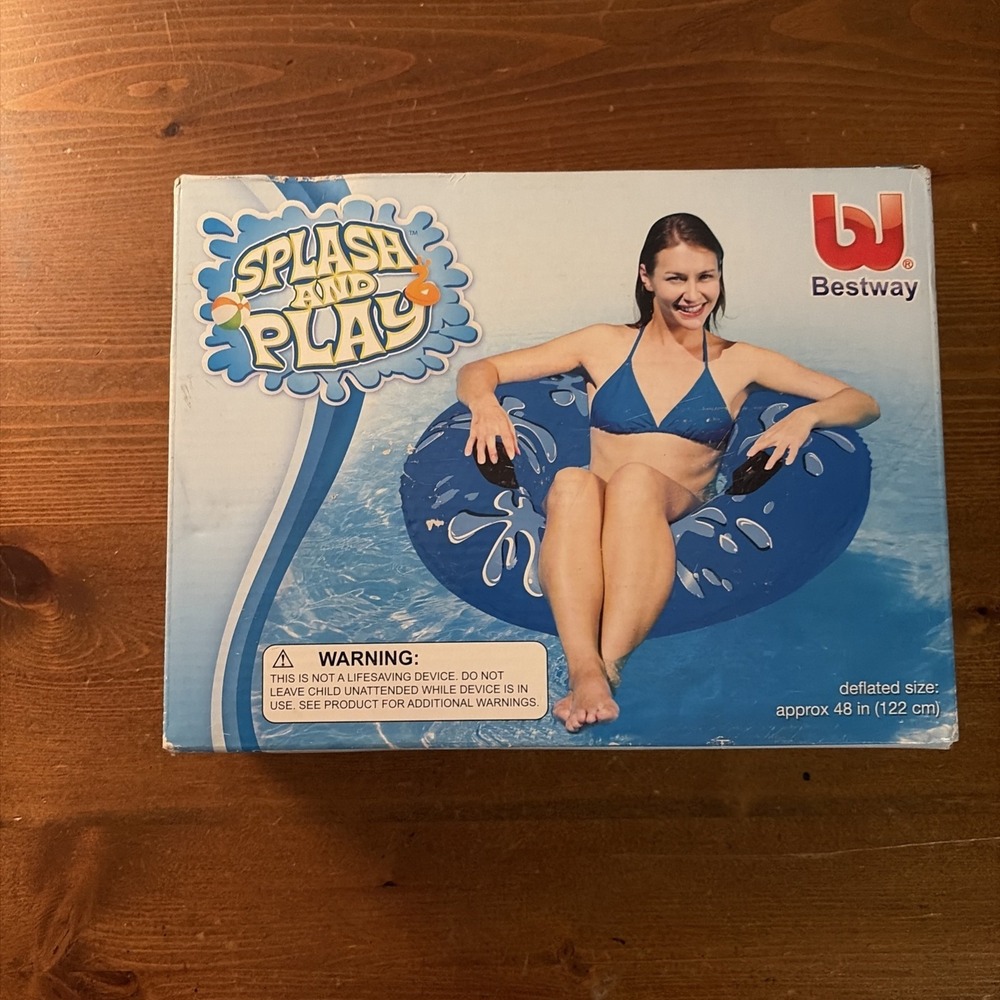 Unopened 2010 BESTWAY SPLASH AND PLAY‎ BLUE 48" Inflatable Splash River Tube